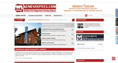 Desktop Screenshot of kemenyepites.com